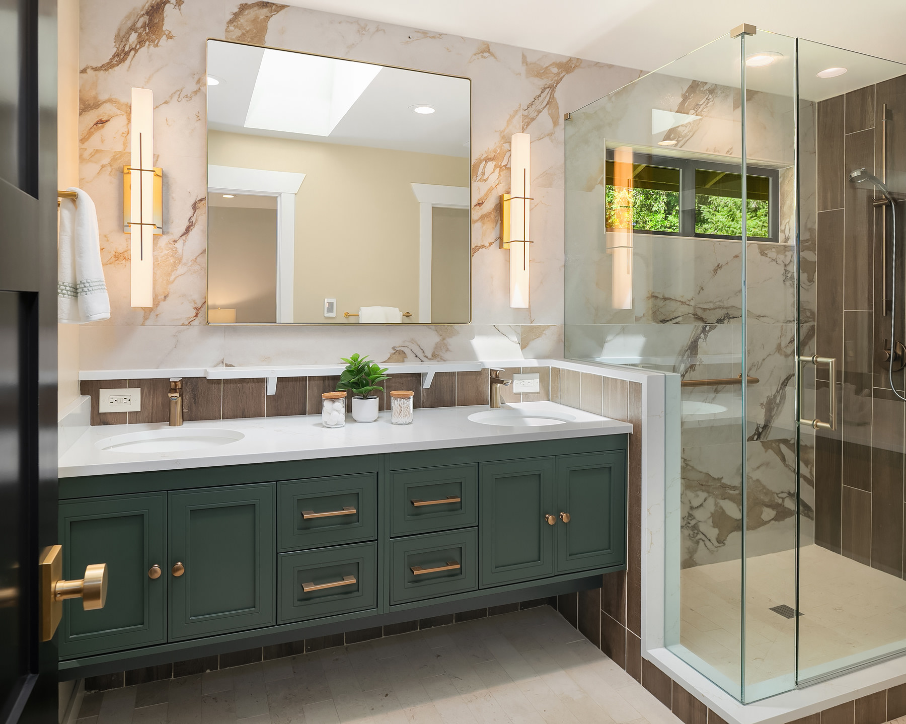 Double vanity bathroom remodel