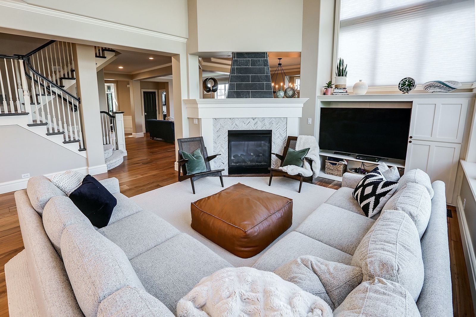 Living room with sourced furniture