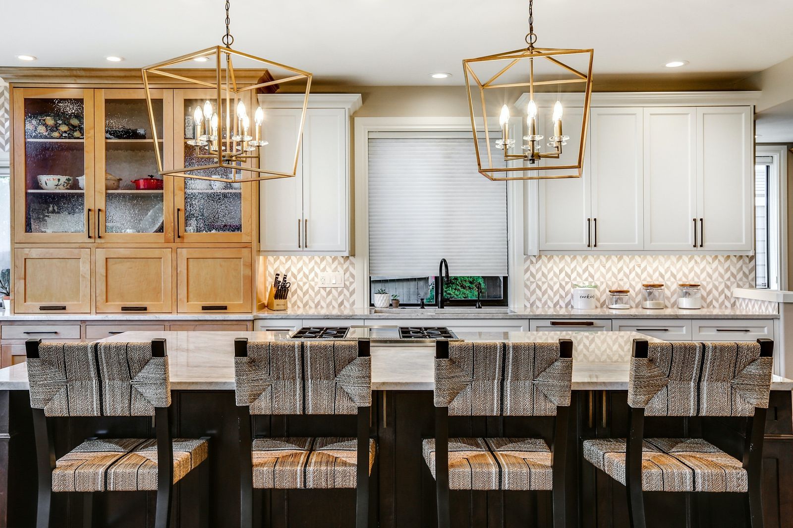 Kitchen remodel with island seating