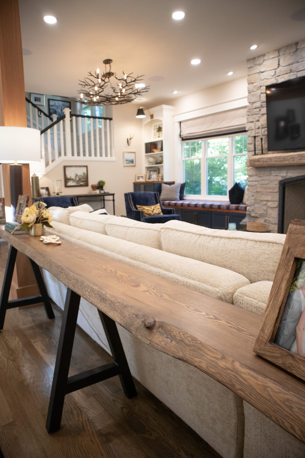 Redmond family room interior detail